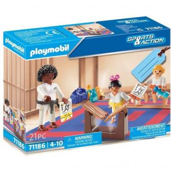 Playmobil 71186 Sports & Action Entrenamiento de Kárate con 3 Figuras y Accesorios