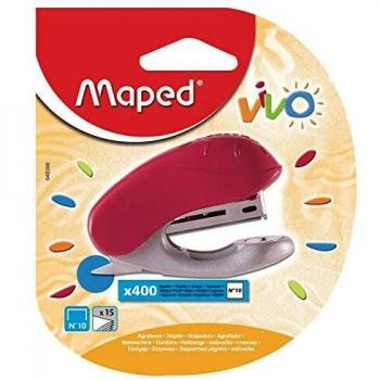 Maped Vivo N ° 10 grapadora Mini + 400 grapas), color aleatorio
