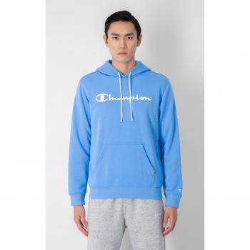 Sudadera Champion Hooded Sweatshirt Azul Hombre Terry Heavy Power Blend Cómoda y Resistente