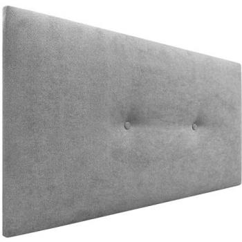 Cabecero Acolchado de Tela Acualine Liso con Botones 95x50cm para Camas 80/90 - Gris Moderno de Lujo