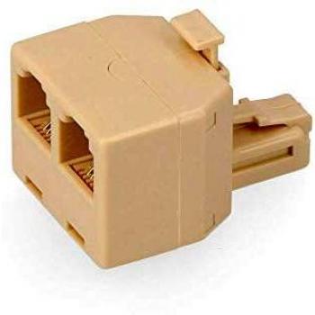 ADAPTADOR TELEFONO SALIDA DOBLE ENVASADO