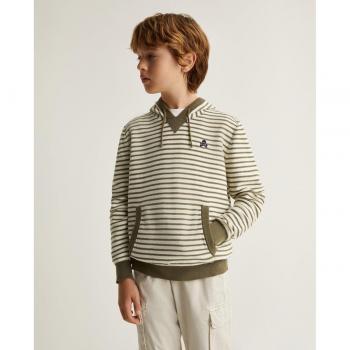 Jersey de rayas con capucha y bolsillos para niño de Scalpers
