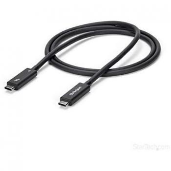 StarTech.com Active 40Gbps Thunderbolt 3 Cable - Black - 5k 60Hz/4k 60Hz - Certified TB3 Charger Cord w/ 100W Power Delivery