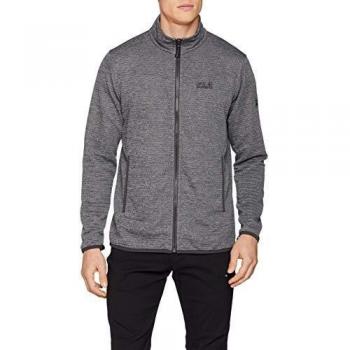 Jack Wolfskin Tongari - Chaqueta de forro polar para hombre, color gris