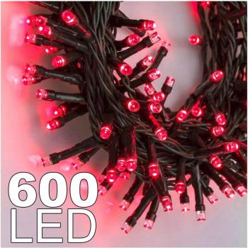 Cadena de Luces LED 600 Luciérnagas Rojas con Control Remoto para Uso Interior