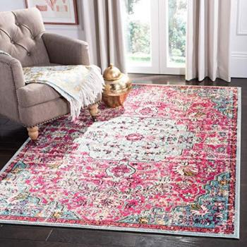 Safavieh Madison Fuchsia and Teal 4' x 6' Area Rug