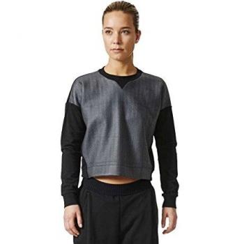 adidas Away Day Crew Sudadera, Mujer, Negro, L