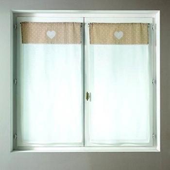 HomeMaison 09467 - 2-al - Juego de 2 cortinas con revestimientos