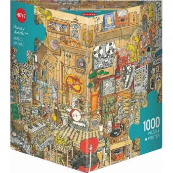 Puzzle Heye Triangular 1000 Piezas Maníaco de la Música