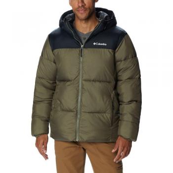 Chaqueta de hombre acolchada con capucha Columbia Puffect™ verde oliva - XXL