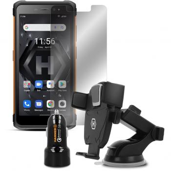 Hammer Iron 4 Extreme Smartphone Pack Rugerizado 32GB ROM 4GB RAM Negro/Naranja + Accesorios