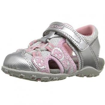 Geox B Sandal Roxanne B Sandalias, Bebé-niñas, Plateado