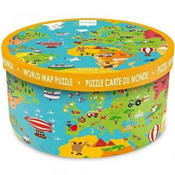 Scratch 6181076 Puzzle XXL mapamundi, 150 Piezas