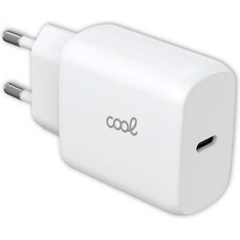 CARGADOR USB-C COOL 25W 3A WHITE PARA CASA
