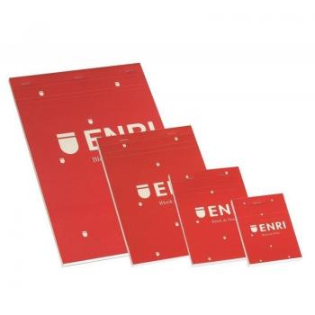 BLOC DE NOTAS ENRI A7 80 HOJAS 4X4 ROJO