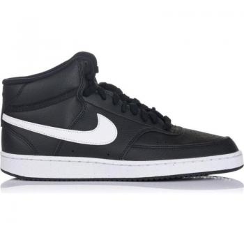 Nike Court Vision Mid Men's Shoes - Black/White, Size 7