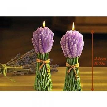 Bartek Candles - Vela aromática Fragancia vela lavanda ramo 34hrs tiempo de combustión