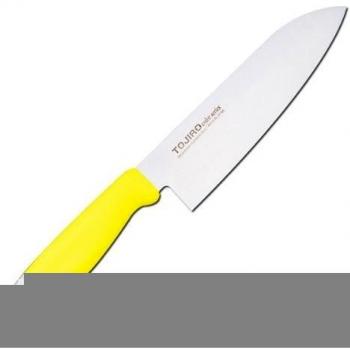 Cuchillo de cocina de colores de cera Toji Santoku cuchillo 17cm amarillo F-152Y