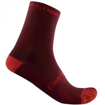 Calcetines Castelli Superleggera 12 Rojo Oscuro S-M Unisex