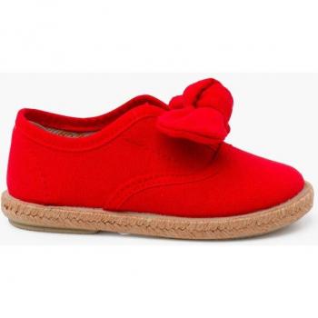 Zapatillas de lona de bebé niña con suela de yute Pisamonas