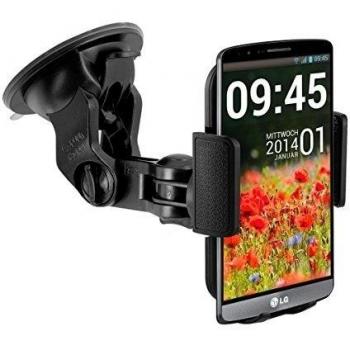 Soporte para luna de coche para LG G3 - Soporte de coche con ventosa en negro