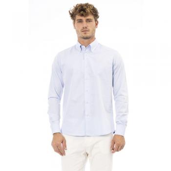 Baldinini Trend Light Blue Cotton Shirt - 4XL
