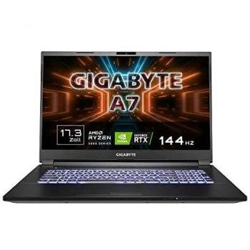 Portátil GIGABYTE A7 K1-BDE1130SD, 17.3 FHD IPS, Ryzen 7 5800H, 16GB RAM, 512GB SSD, NVIDIA RTX 3060, Free