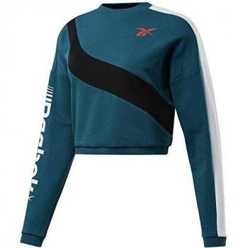 Reebok Wor Myt Colorblocked Crew Sudadera, Mujer, hertea, L