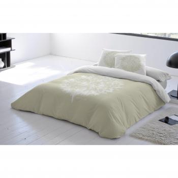 Devota&Lomba Juego de Fundas Nórdicas Dente Beige / Blanco Cama 90