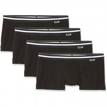 DIM EcoCotton Men's Boxer Shorts - Pack of 4 in Black