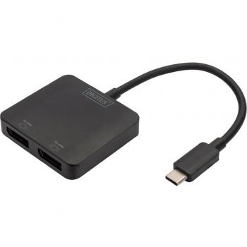 Estación de acoplamiento Digitus DS-45339 con divisor de video DisplayPort 2x