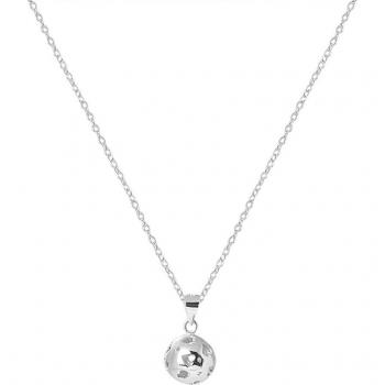 Collar Luxenter Internet de plata con Bola de corazones