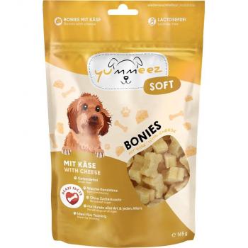 Yummeez Soft Bonies snacks para perros - Pack económico de 2 x 165 g sabor Queso
