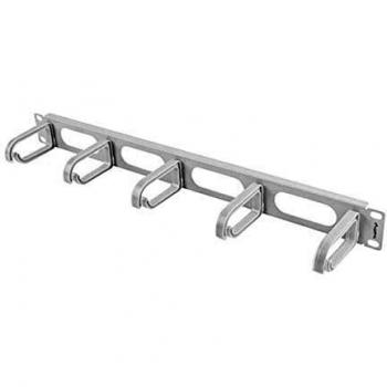 ORGANIZADOR DE CABLES LANBERG 5 ANILLAS PLASTICO 1U TIPO B RACK 19 GRIS
