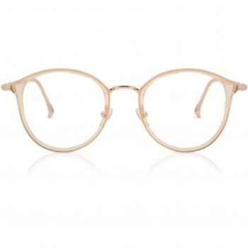 Oval Full Rim TR90 Brown Men's Prescription Glasses with Blue Light Block - SmartBuy Collection