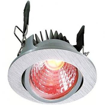 Lámpara empotrable LED RGBW 8.5W 500lm regulable 24V DC color plata