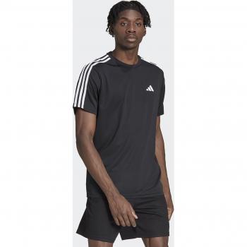 adidas Essentials Train 3-Stripes Training Camiseta de Manga Corta para Hombre - Negro