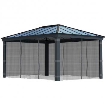 Set de mosquitero para Cenador Dallas 3.6x5 Negro - Canopia