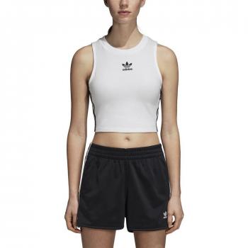 adidas Crop Camiseta, Mujer, Blanco, 36