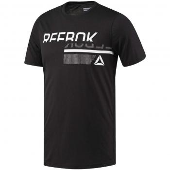 Reebok BQ3706 Camiseta, Hombre, Negro, XL