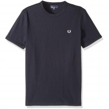 Fred Perry Men's Ringer T-Shirt - Navy - Size: 44/Regular
