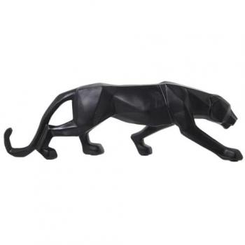 Figura Decorativa Pantera Alexandra House Living Negro Plástico 10 x 16 x 44 cm