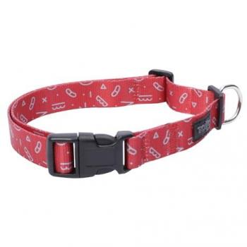 Totto Collar Ajustable Estampado Kamm - Mylu Talla M para Mascotas, Collar ajustable, estampado Kamm, talla M, herrajes resistentes, chapa de seguridad, anilla tipo D para correa