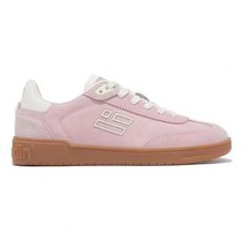 Zapatillas Bajas de Piel Serraje Rosa D.Franklin - Zapatillas de Vestir para Mujer - Moda Casual