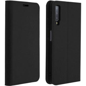 Funda de Cuero Negra para Samsung Galaxy A7 2018