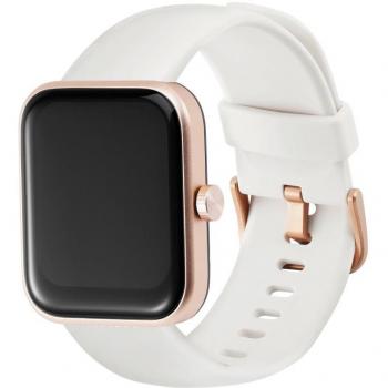 Maimo Watch Dorado Rosado/Correa Blanca - Reloj inteligente