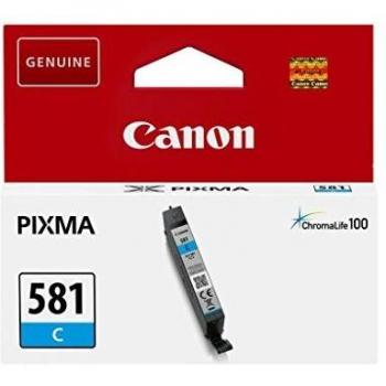 Canon CLI-581 C Cartucho tinta original Cian impresora inyeccion tinta PIXMA TR7550-8550-TS705-6150/51-6250/51-6350/51-8150/51/52-8250/51/52-8350/51/52-9150/55-9550-9551C