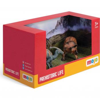 MOJO Prehistoric Life Dinosaur Starter 2 Toy Figure Set - 380040 - Multi-colour