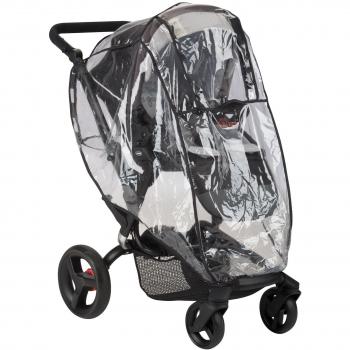 Jané Burbuja de Lluvia para Silla de Paseo y Cochecitos, Universal, Transparente, con Bolsa de Transporte, Ventana Central