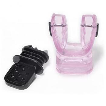 Boquilla Termoformable Best Divers Azul y Negro con Protector Bucal Fucsia